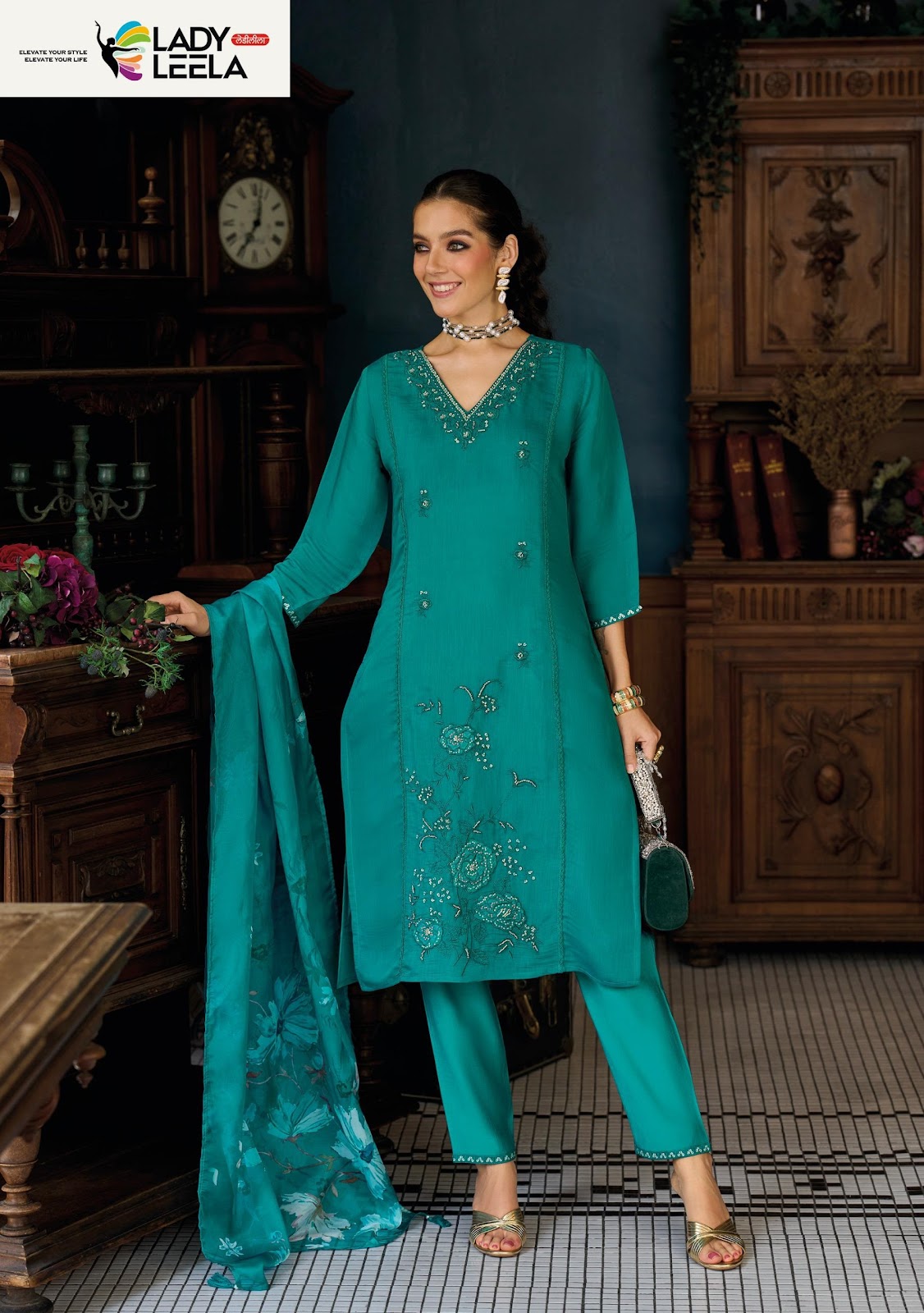 Saiyaara Ladyleela Viscose Readymade Pant Style Suits Exporter Gujarat