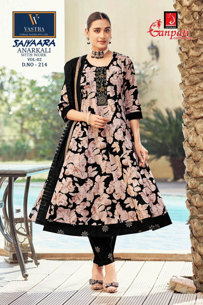 Saiyaara Vol 2 Ganpati Pure Cotton Readymade Anarkali Suits Wholesale