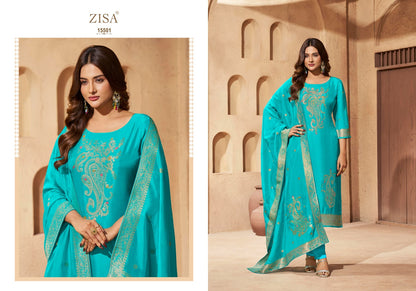 Saiyaara Zisa Pure Silk Pant Style Suits Wholesaler Ahmedabad