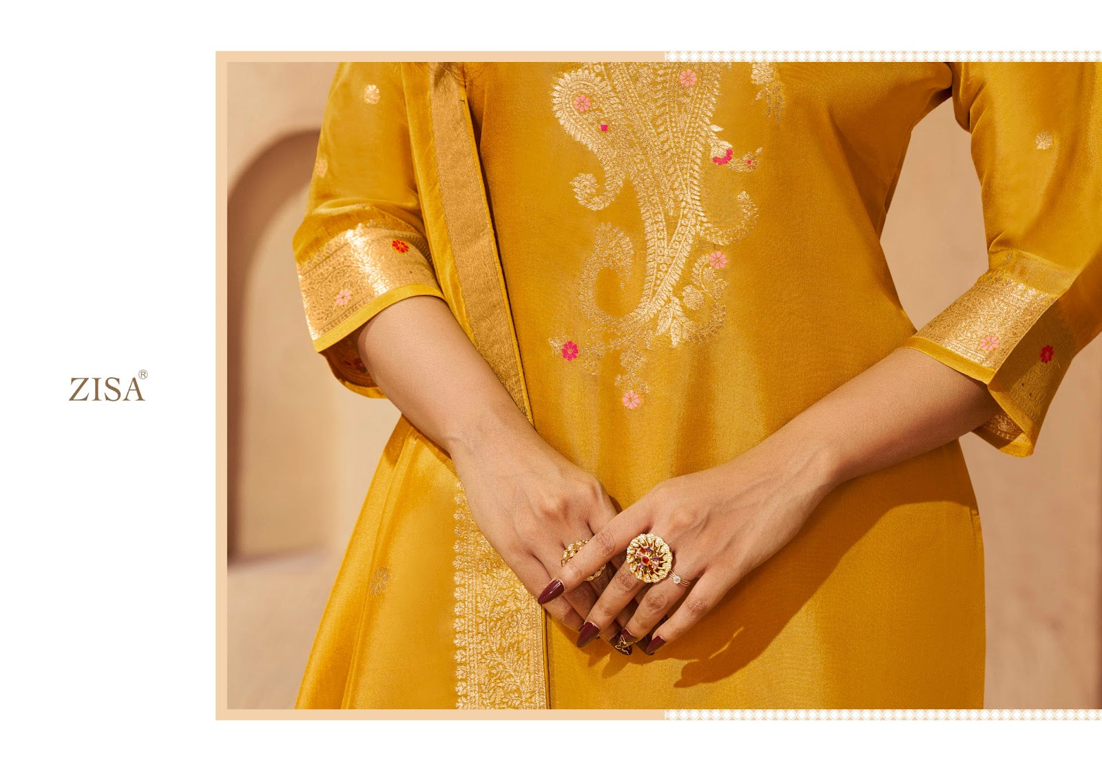 Saiyaara Zisa Pure Silk Pant Style Suits Wholesaler Ahmedabad