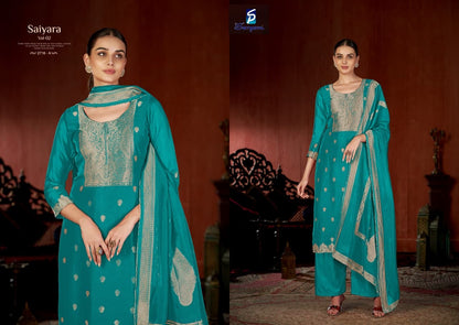 Saiyara Vol 2 Sargam Prints Silk Jacquard Pant Style Suits Wholesale Price