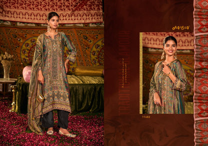 Saj Dhaj Ke Jay Vijay Kanjivaram Pant Style Suits Exporter Gujarat