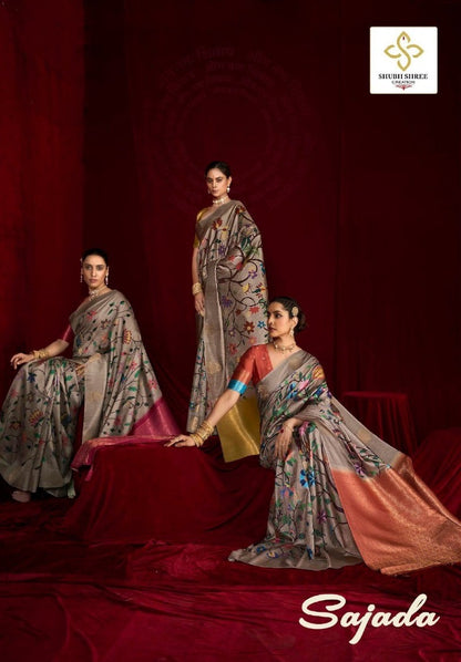 Sajada Shubh Shree Soft Silk Sarees Supplier Ahmedabad