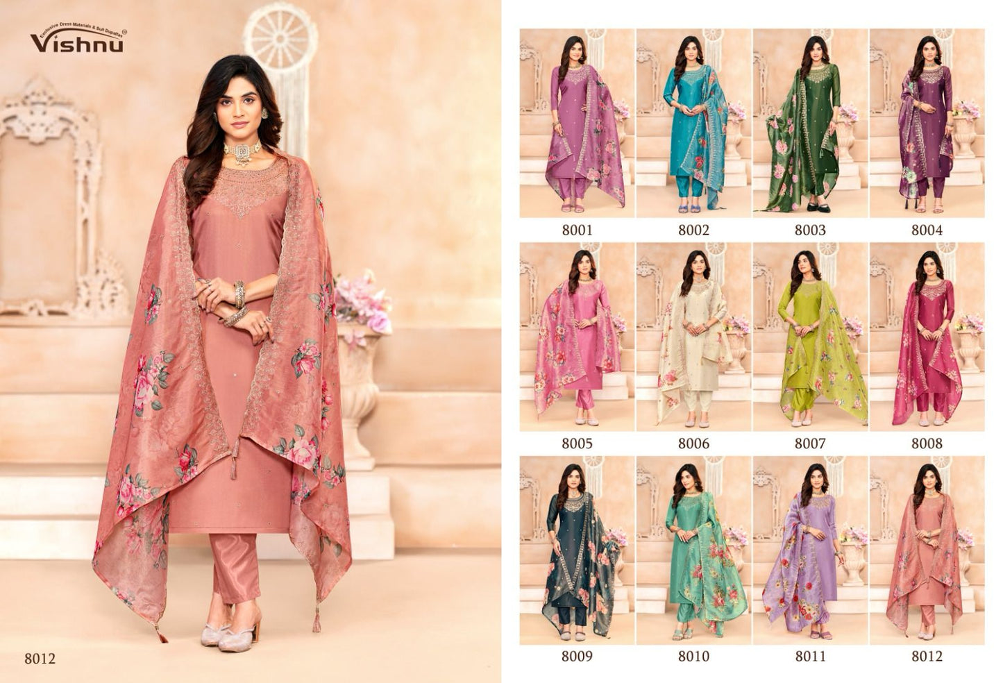 Sajada Vishnu Impex Simmer Pant Style Suits Wholesale Price
