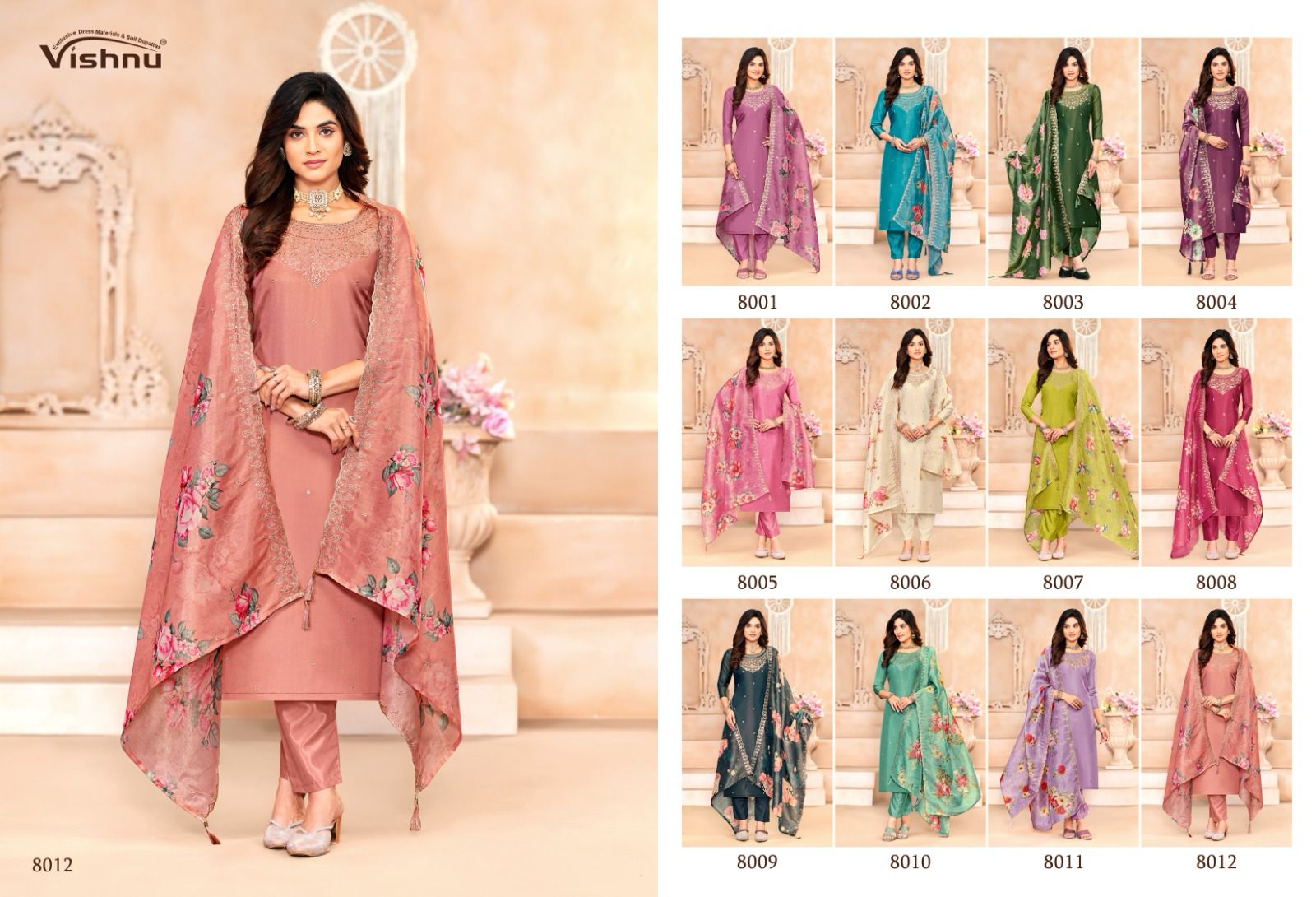 Sajada Vishnu Impex Simmer Pant Style Suits Wholesale Price