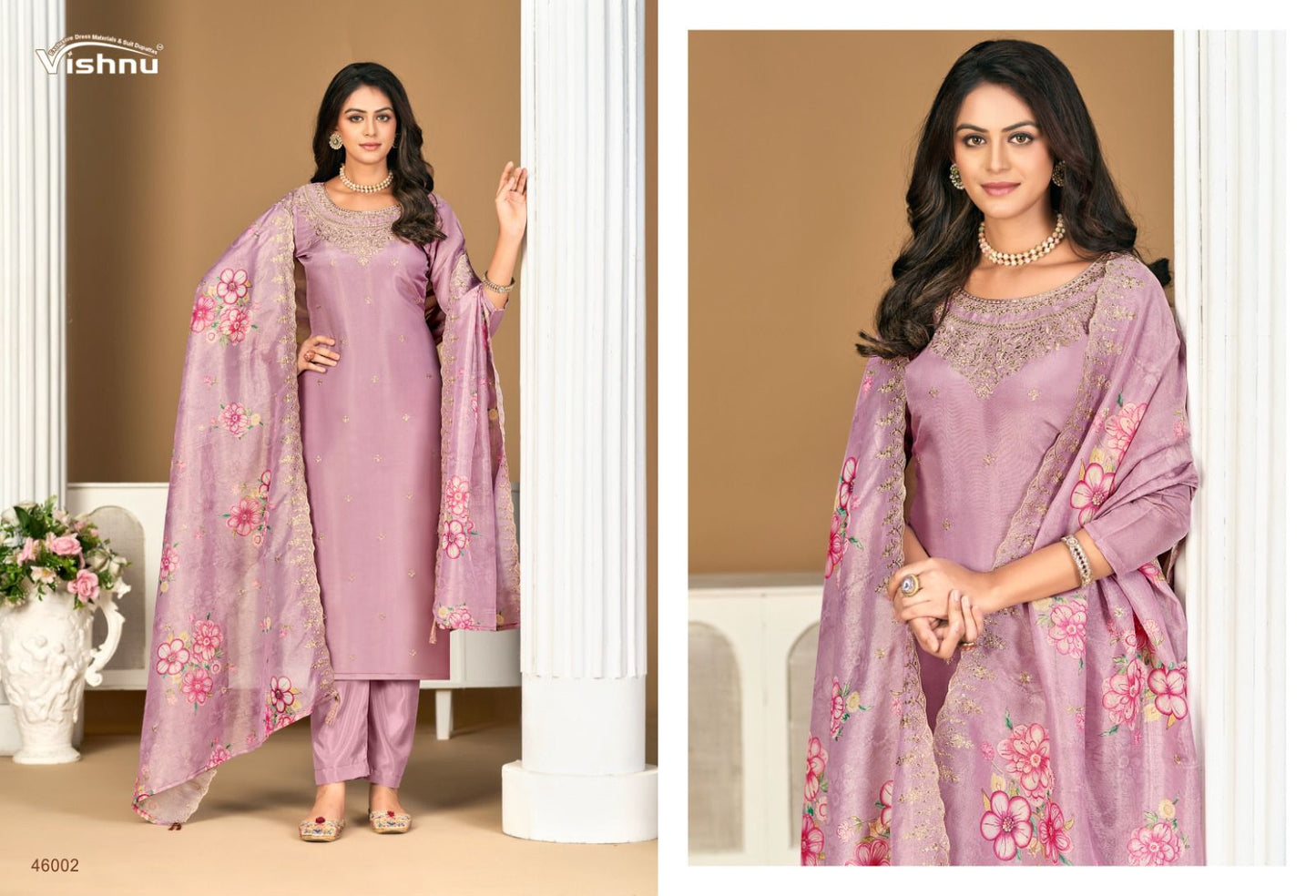 Sajada Vol 2 Vishnu Impex Shimmer Pant Style Suits Exporter