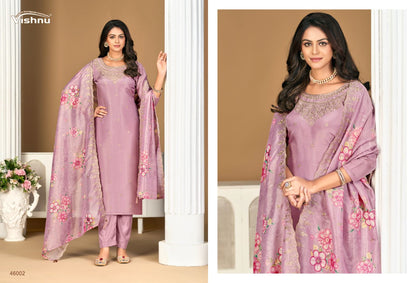 Sajada Vol 2 Vishnu Impex Shimmer Pant Style Suits Exporter