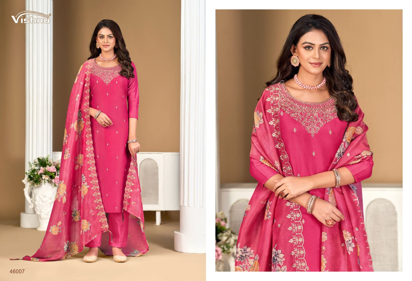 Sajada Vol 2 Vishnu Impex Shimmer Pant Style Suits Exporter