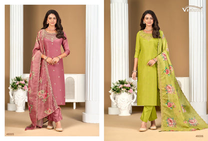Sajada Vol 2 Vishnu Impex Shimmer Pant Style Suits Exporter