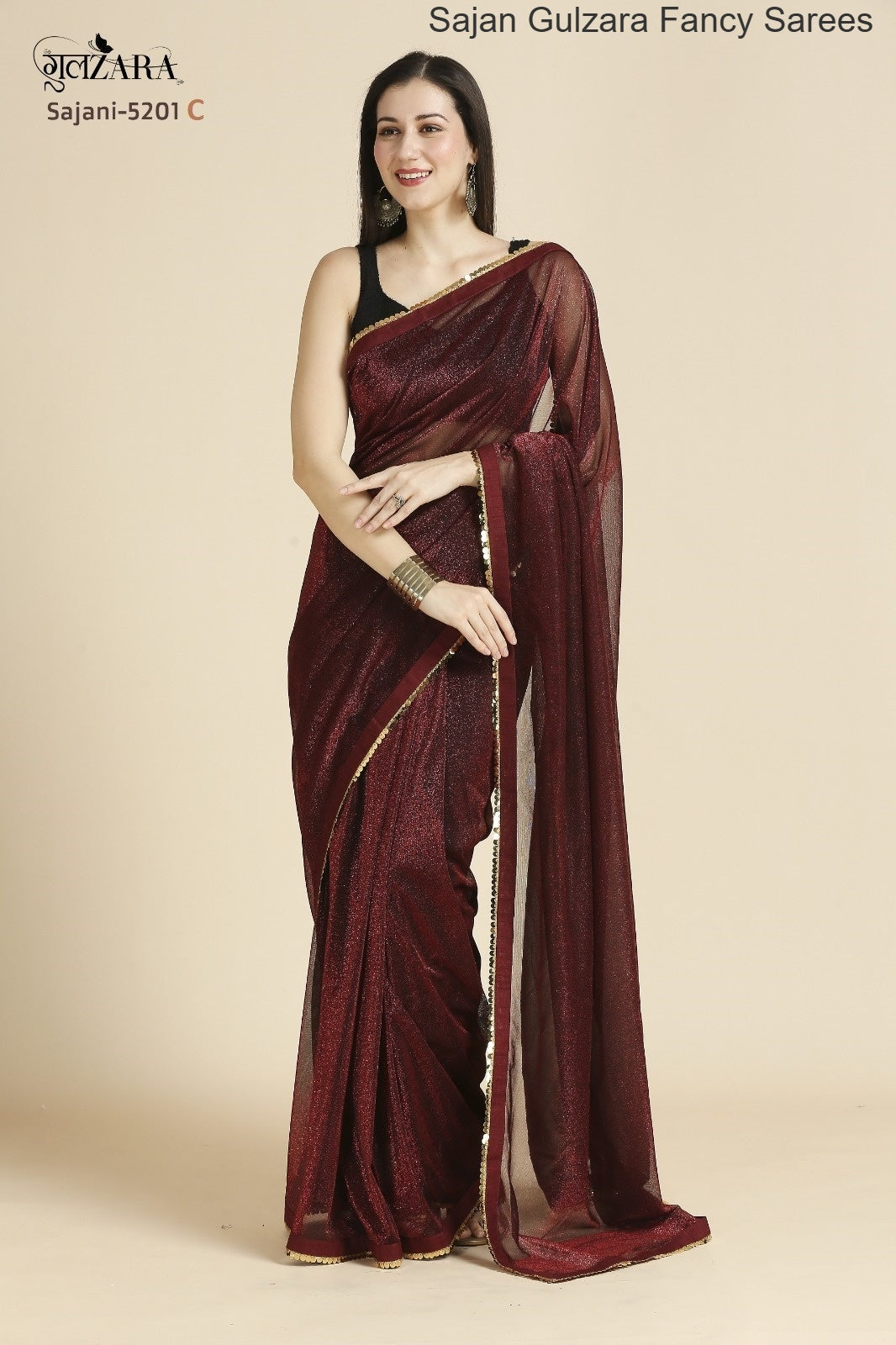 Sajan Gulzara Fancy Sarees Manufacturer Gujarat