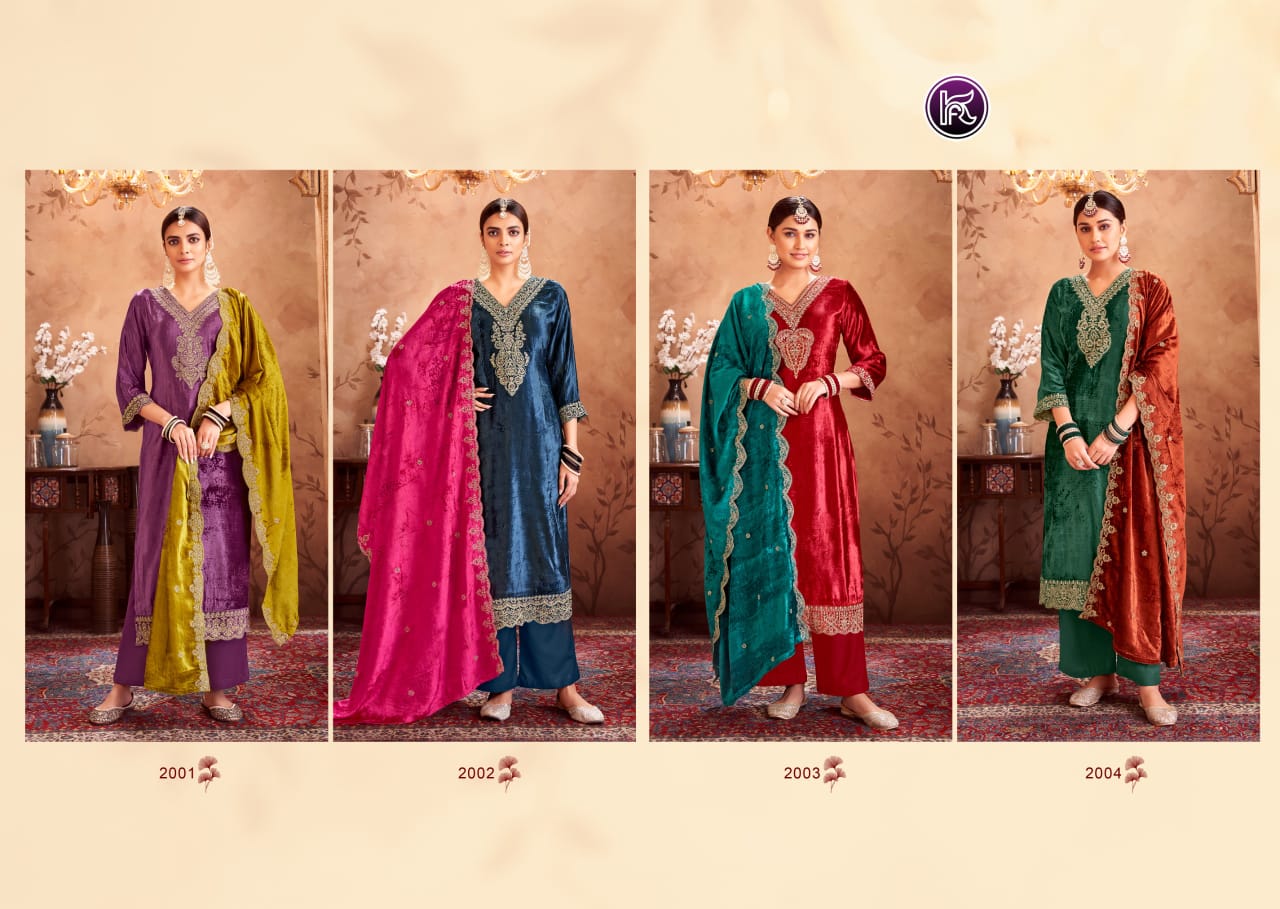 Sajani Kala Fashion Viscose Velvet Suits Supplier Ahmedabad