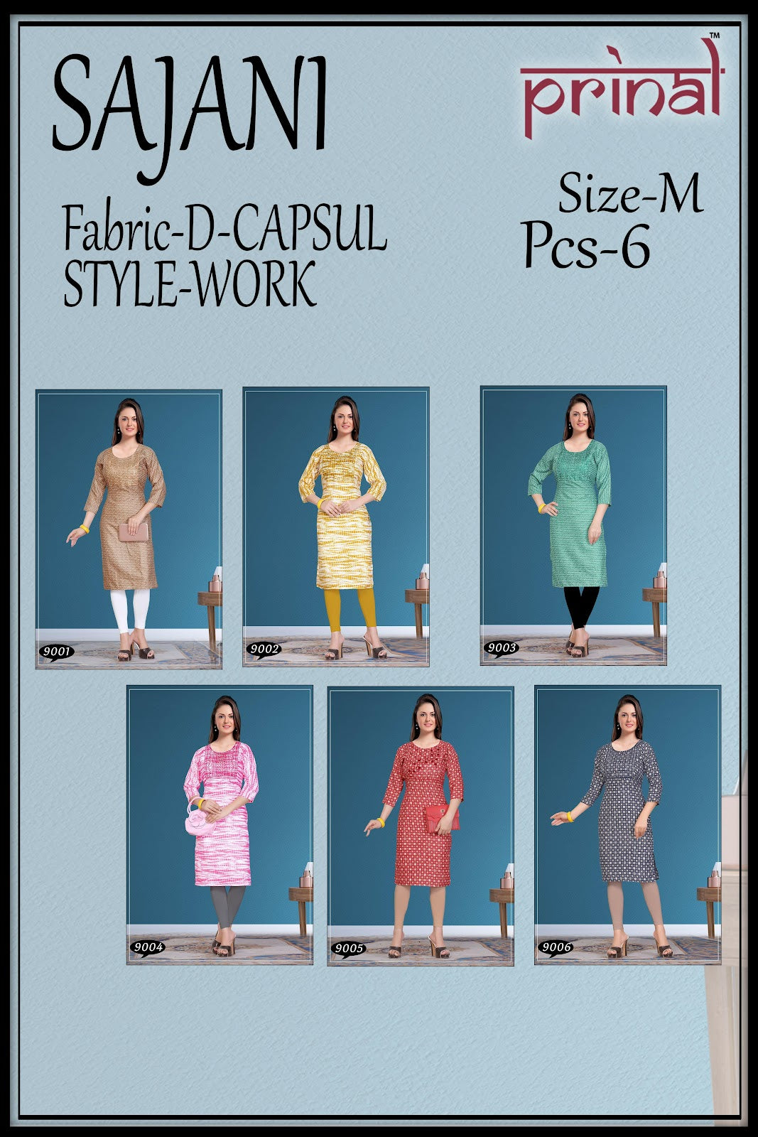 Sajani Prinal Capsule Knee Length Kurtis Supplier India