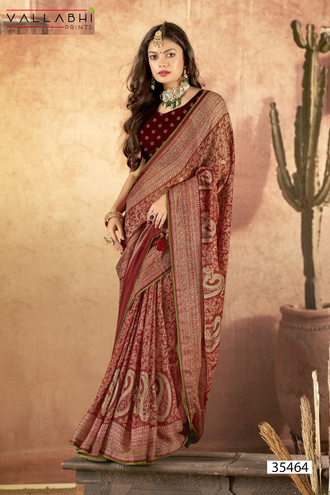 Sajaniya Vol 7 Vallabhi Prints Georgette Sarees Supplier