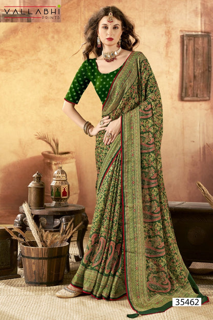 Sajaniya Vol 7 Vallabhi Prints Georgette Sarees Supplier