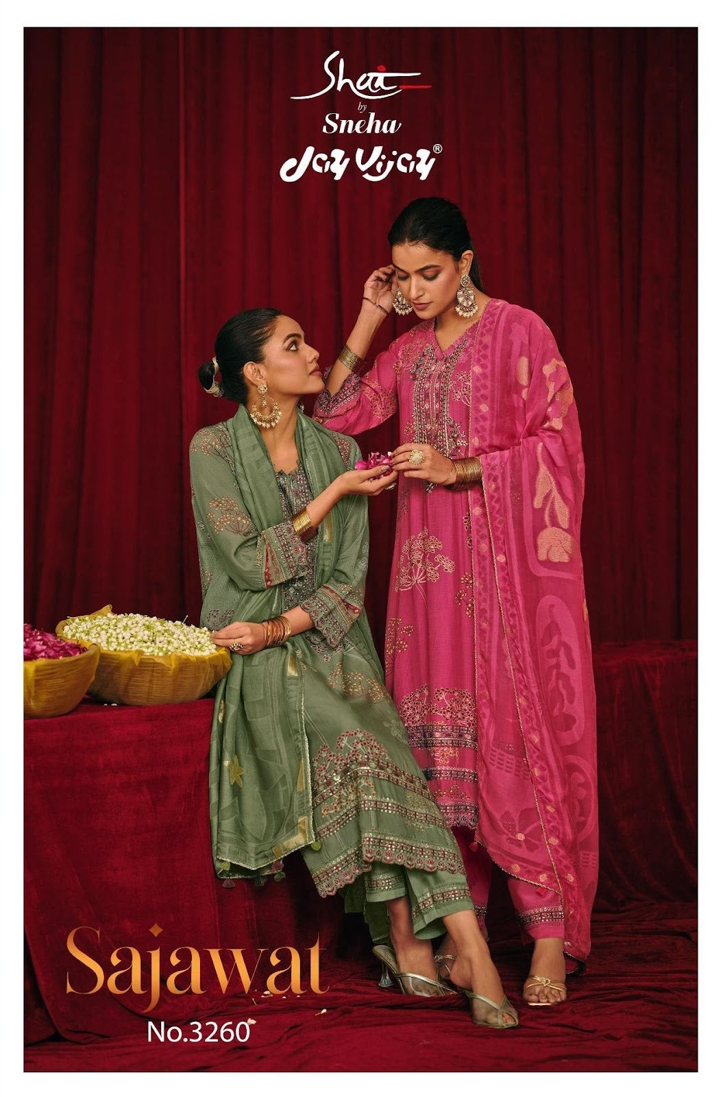 Sajawat Jay Vijay Premium Silk Pant Style Suits Wholesale Price