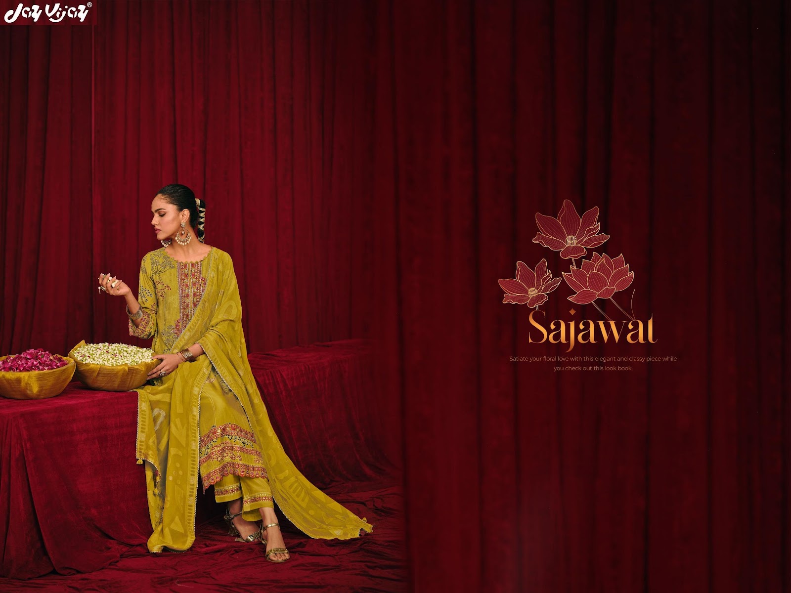 Sajawat Jay Vijay Premium Silk Pant Style Suits Wholesale Price