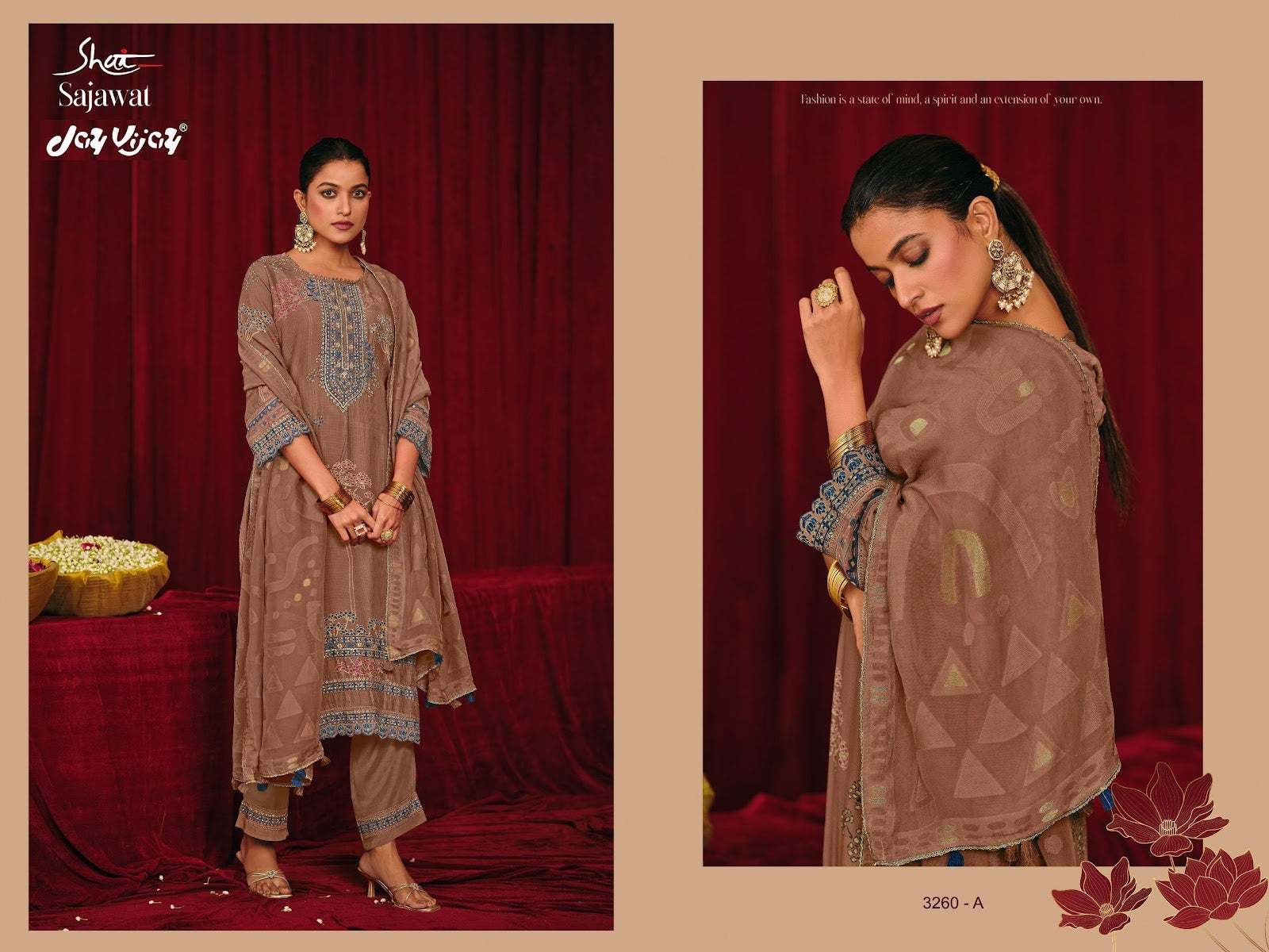 Sajawat Jay Vijay Premium Silk Pant Style Suits Wholesale Price