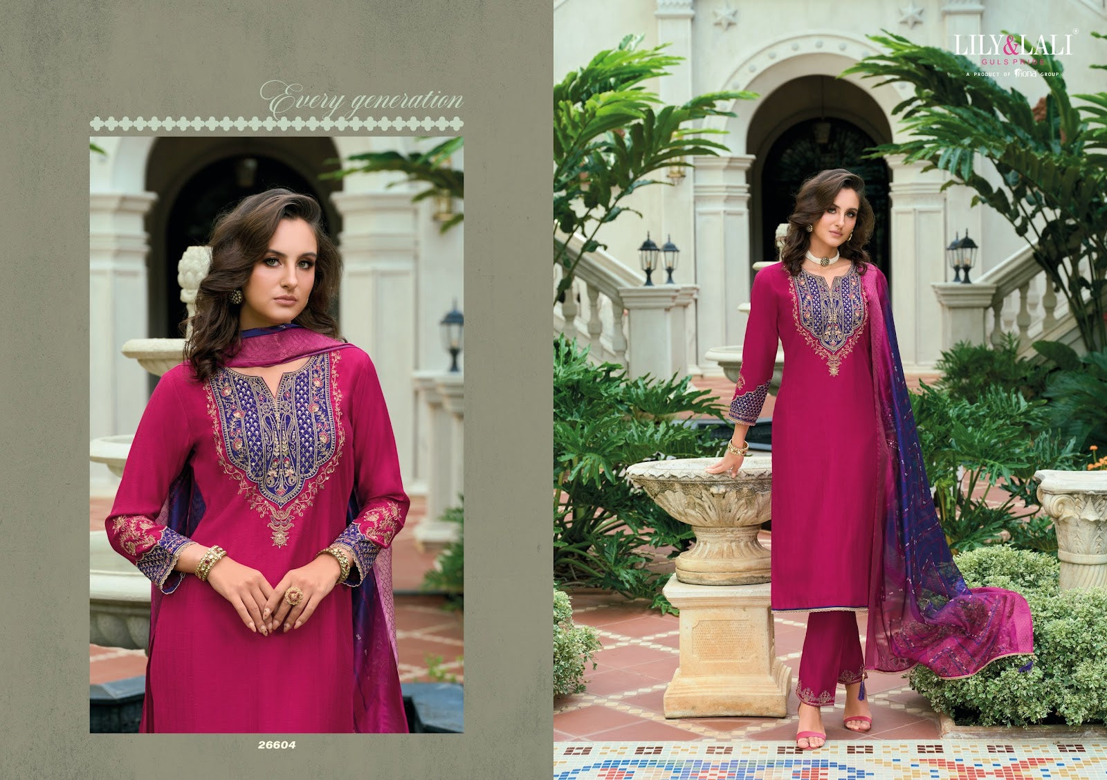 Sajawat Lily Lali Viscose Readymade Pant Style Suits Exporter Ahmedabad