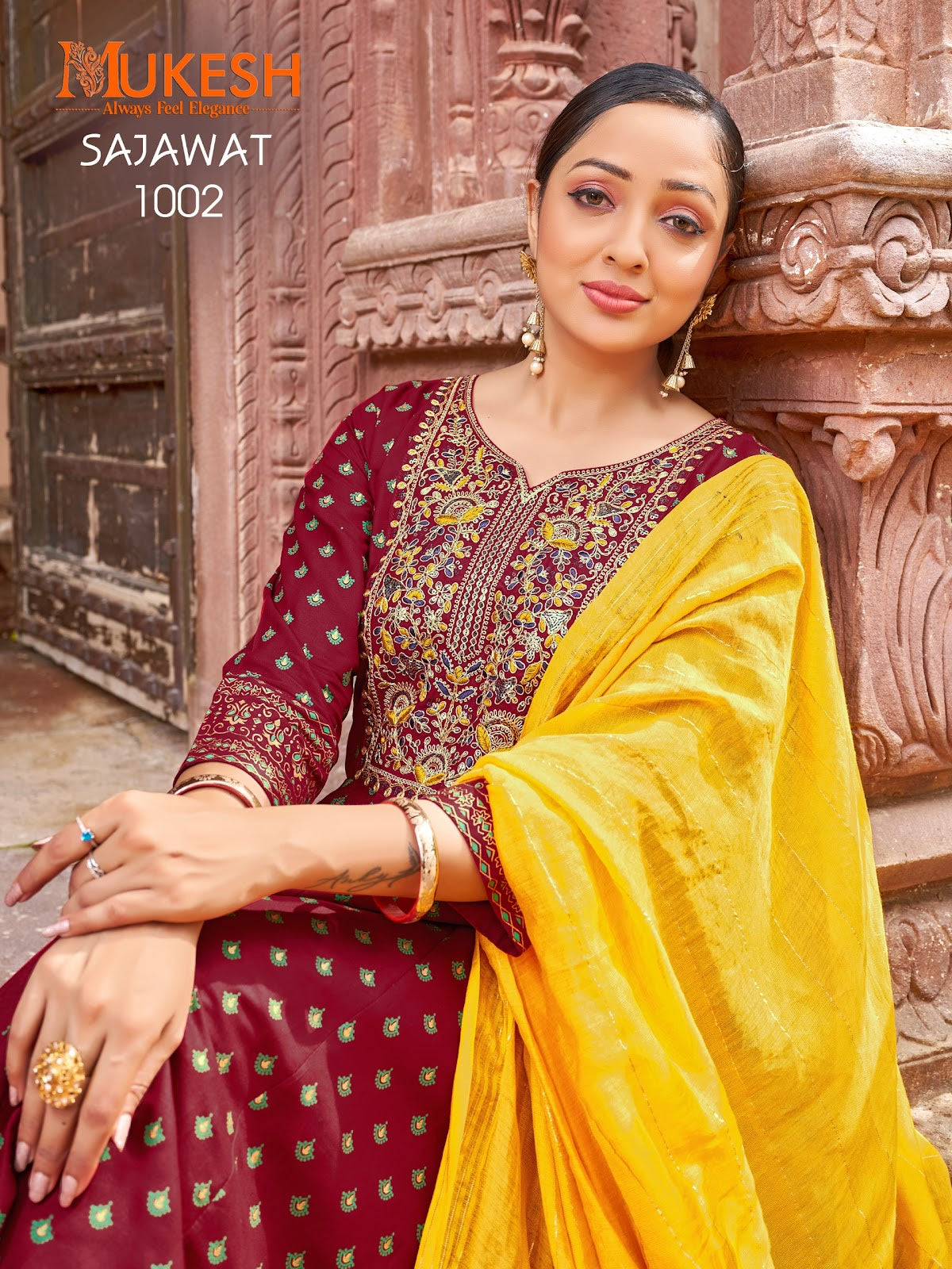 Sajawat Mukesh Banwery Rayon 14Kg Readymade Anarkali Suits Wholesale Price
