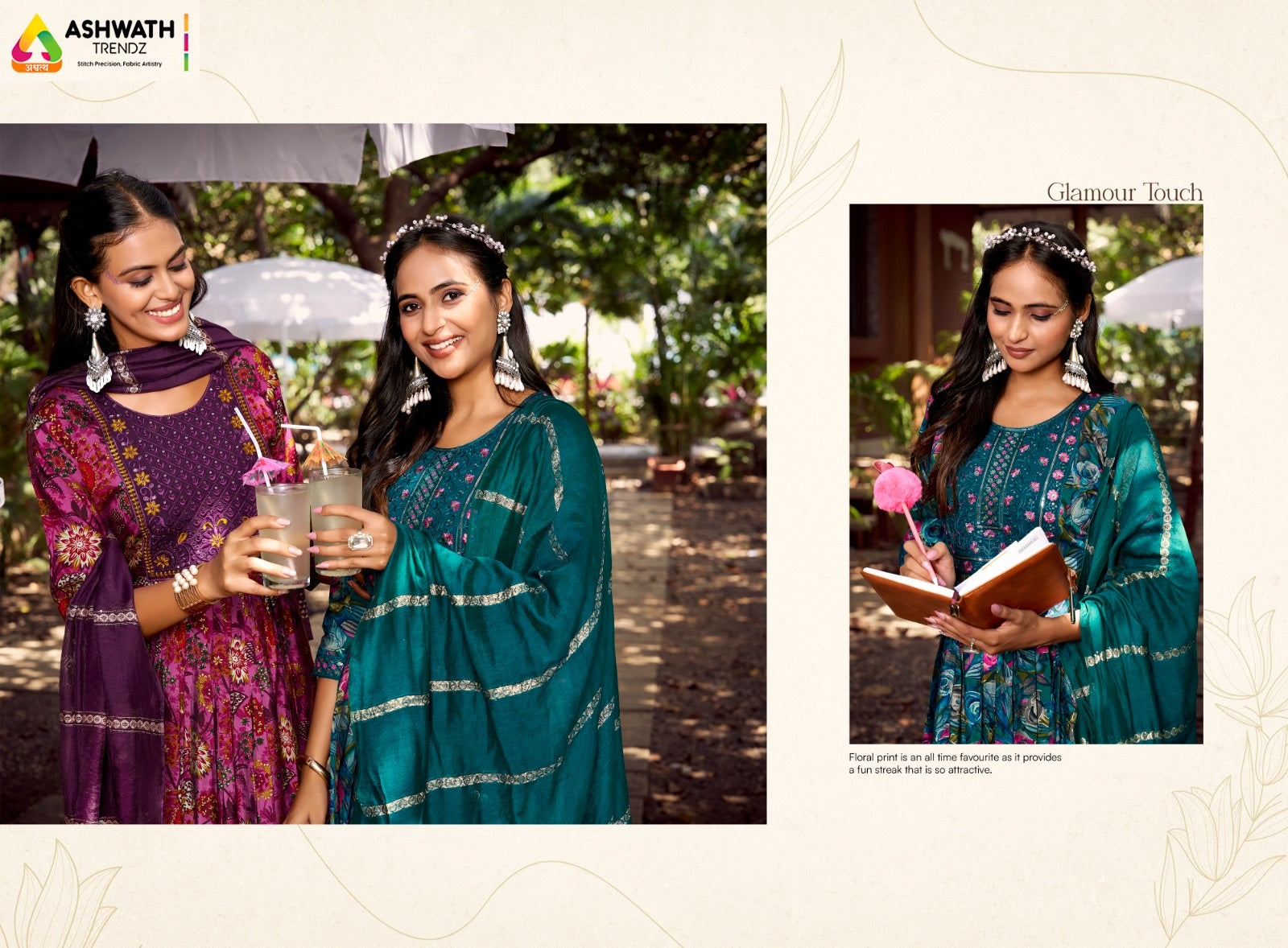 Sajda Ashwath Roman Silk Readymade Anarkali Suits Exporter Gujarat