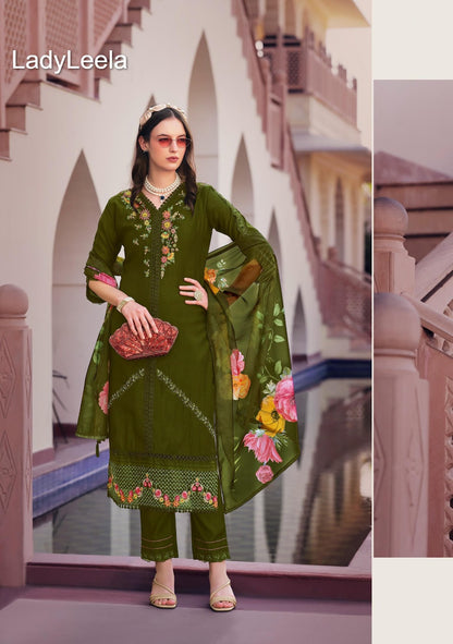 Sajda Ladyleela Vetican Readymade Pant Style Suits Supplier