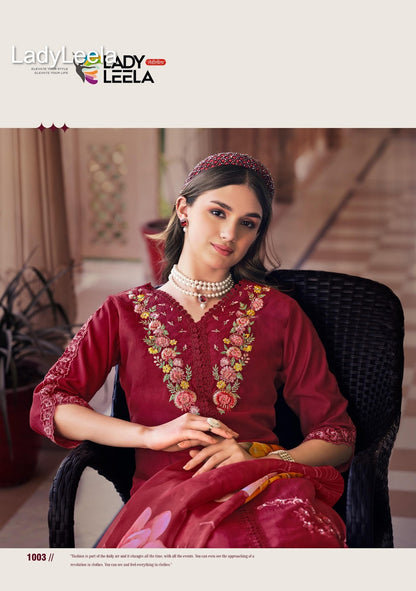 Sajda Ladyleela Vetican Readymade Pant Style Suits Supplier
