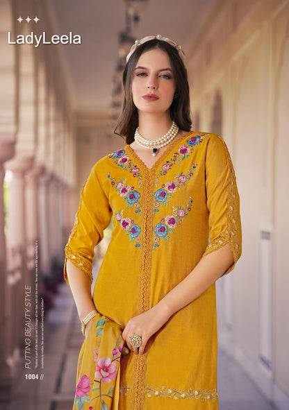 Sajda Ladyleela Vetican Readymade Pant Style Suits Supplier