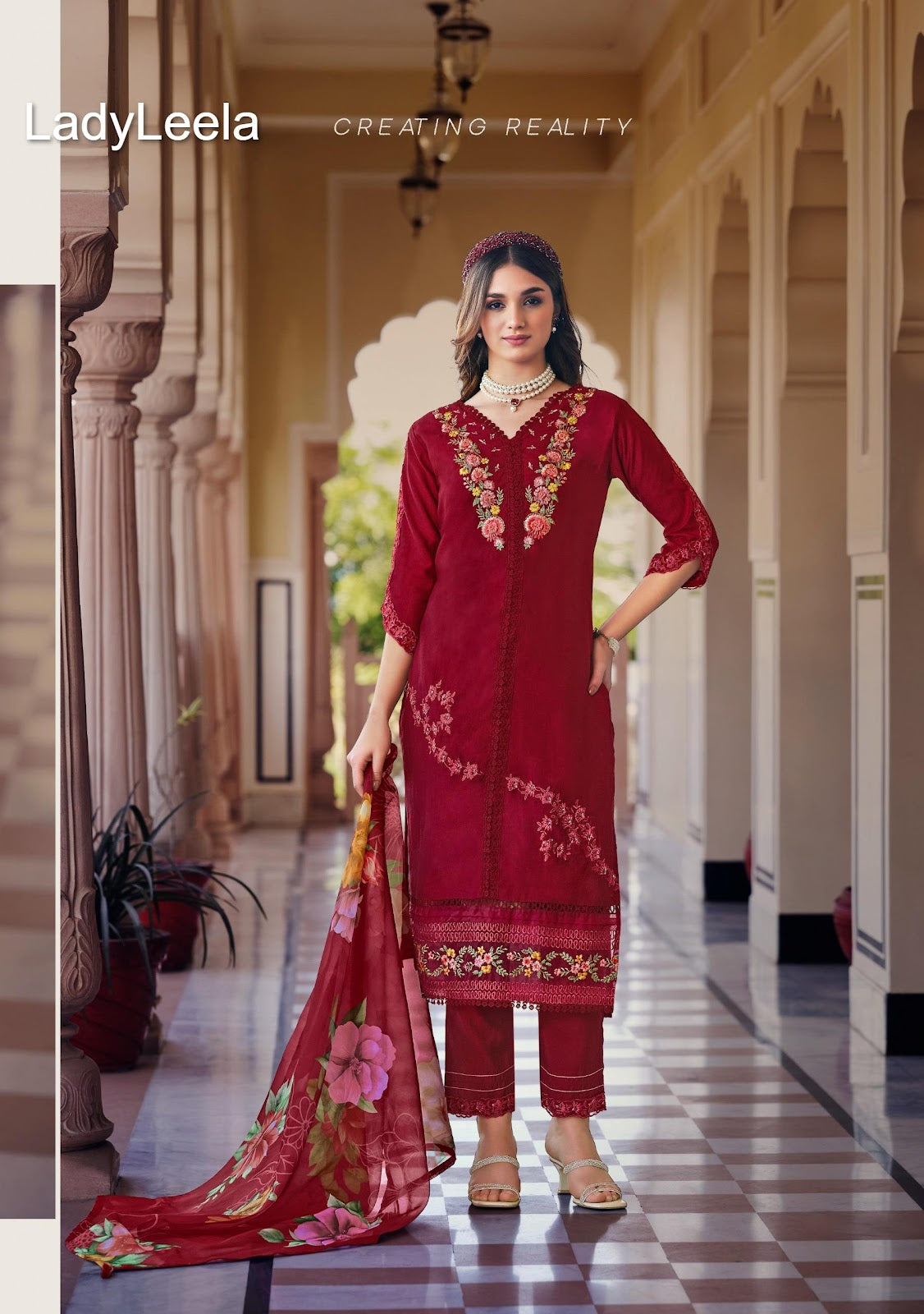 Sajda Ladyleela Vetican Readymade Pant Style Suits Supplier