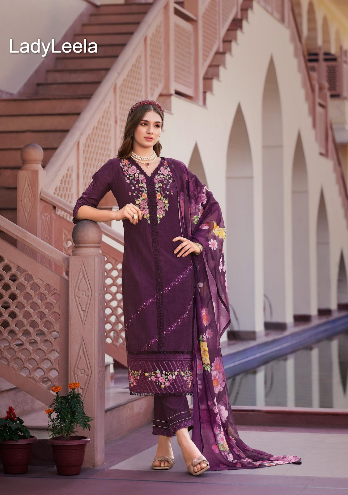 Sajda Ladyleela Vetican Readymade Pant Style Suits Supplier