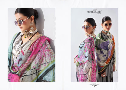 Sajda Mumtaz Arts Jam Satin Karachi Salwar Suits Wholesaler Gujarat