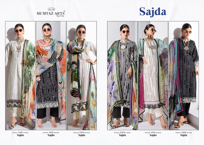Sajda Mumtaz Arts Jam Satin Karachi Salwar Suits Wholesaler Gujarat
