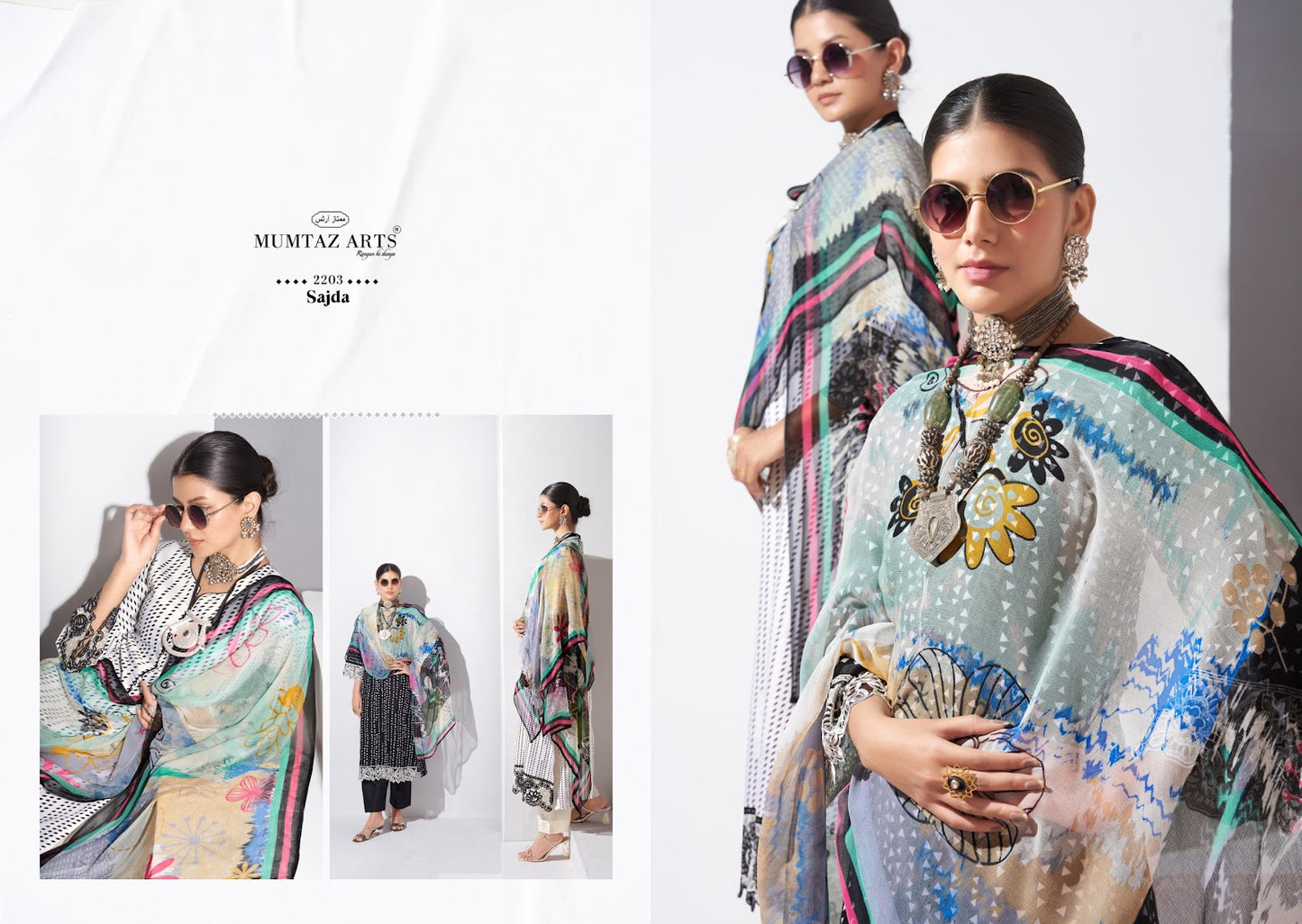 Sajda Mumtaz Arts Jam Satin Karachi Salwar Suits Wholesaler Gujarat