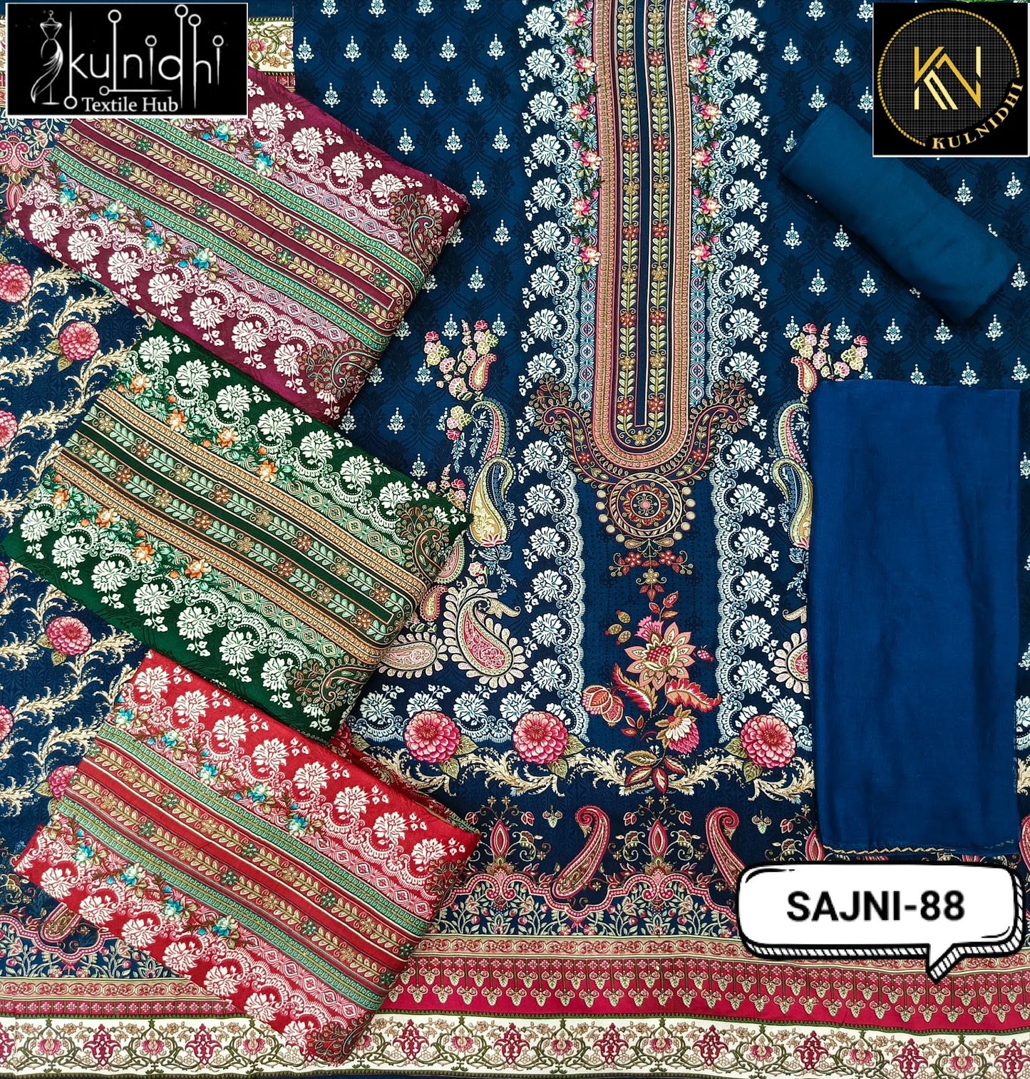 Sajni 2507 Kulnidhi Viscose Reyon Salwar Suits Manufacturer Gujarat