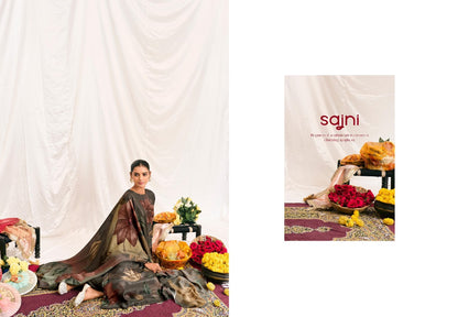 Sajni 8049 Simar Natural Crape Pant Style Suits Wholesale