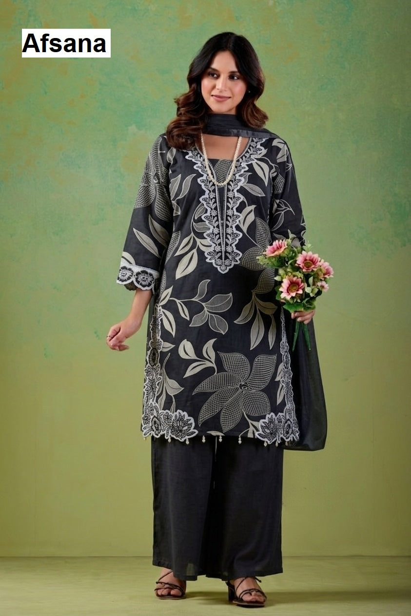 Sajni Afsana Vertican Pakistani Readymade Suits Wholesaler Ahmedabad