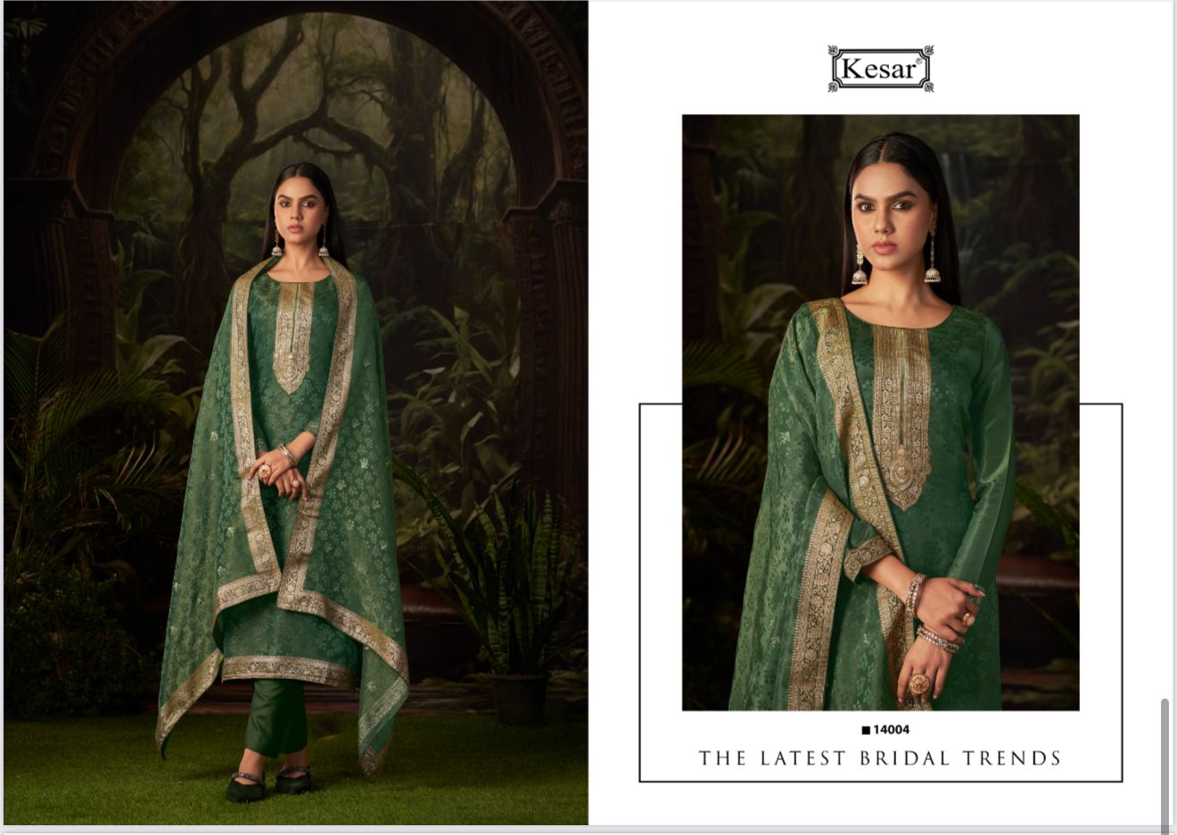 Sajni Kesar Pure Silk Pant Style Suits Manufacturer Ahmedabad