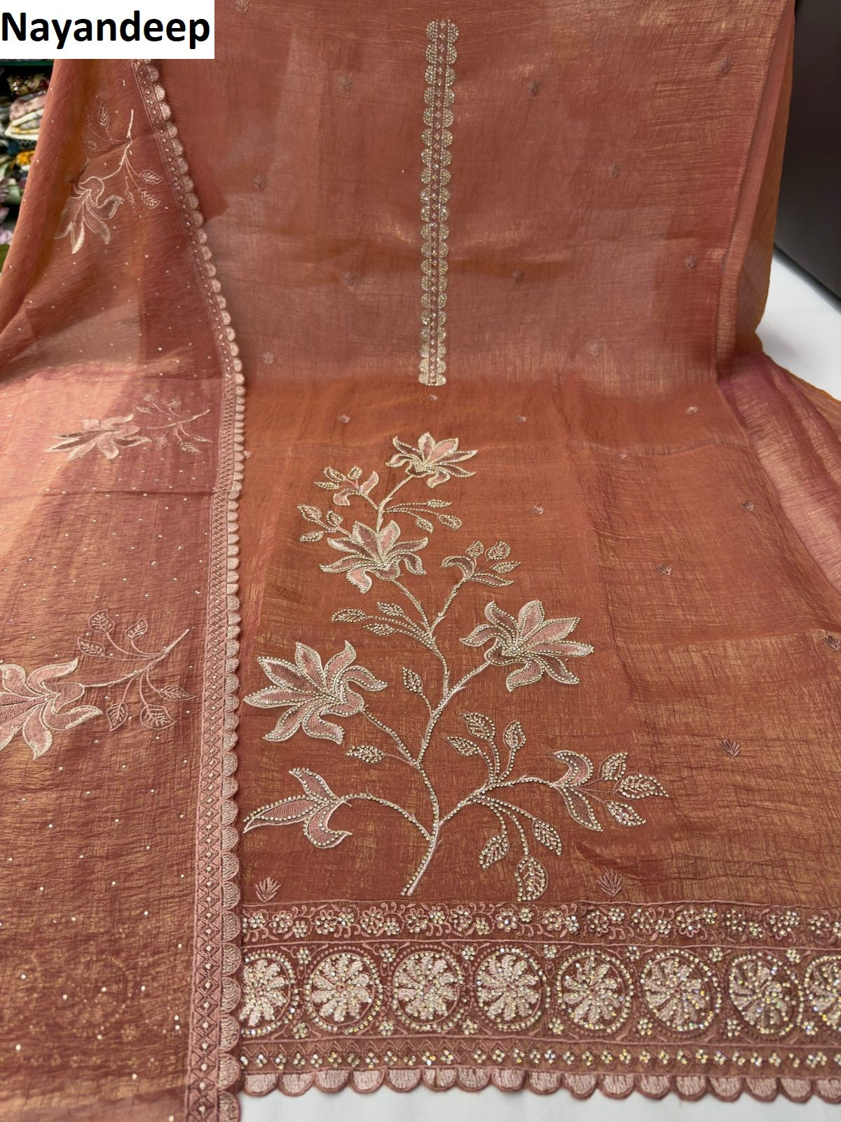 Sajni Nayandeep Silk Salwar Suits Supplier Ahmedabad
