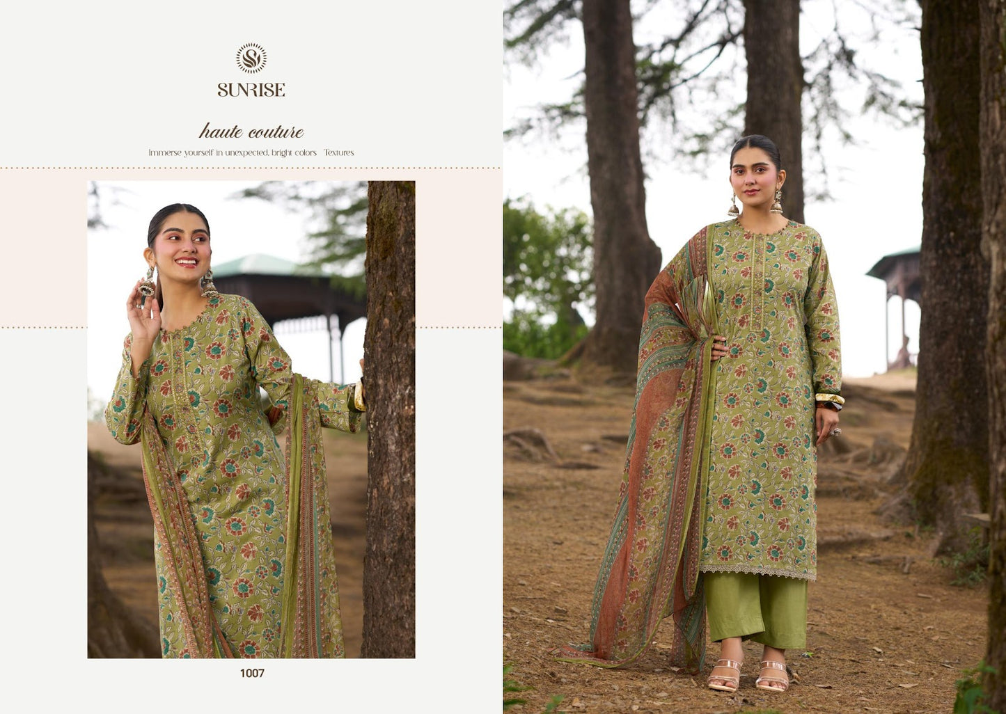 Sajni Sunrise Cambric Lawn Pakistani Salwar Suits Exporter Gujarat