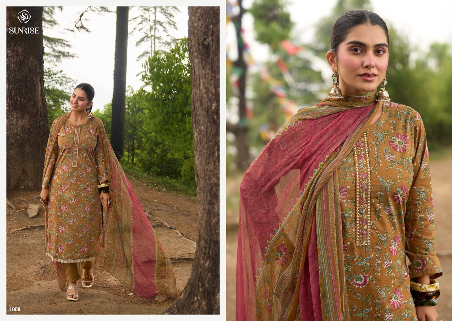 Sajni Sunrise Cambric Lawn Pakistani Salwar Suits Exporter Gujarat