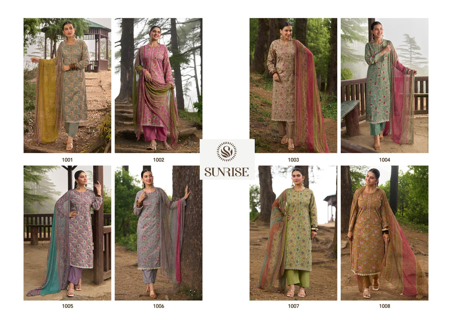 Sajni Sunrise Cambric Lawn Pakistani Salwar Suits Exporter Gujarat