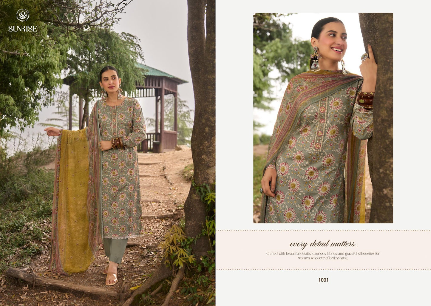 Sajni Sunrise Cambric Lawn Pakistani Salwar Suits Exporter Gujarat