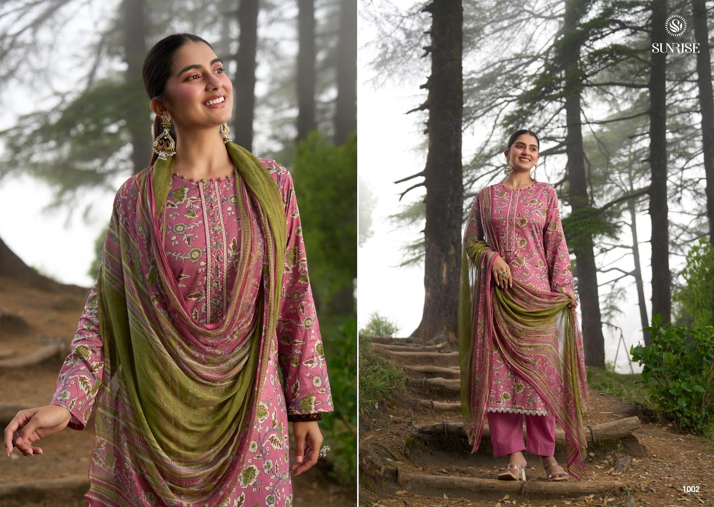 Sajni Sunrise Cambric Lawn Pakistani Salwar Suits Exporter Gujarat