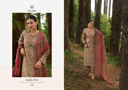 Sajni Sunrise Cambric Lawn Pakistani Salwar Suits Exporter Gujarat