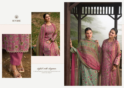 Sajni Sunrise Cambric Lawn Pakistani Salwar Suits Exporter Gujarat