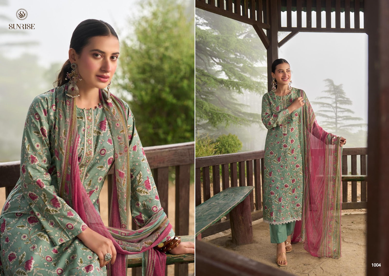 Sajni Sunrise Cambric Lawn Pakistani Salwar Suits Exporter Gujarat