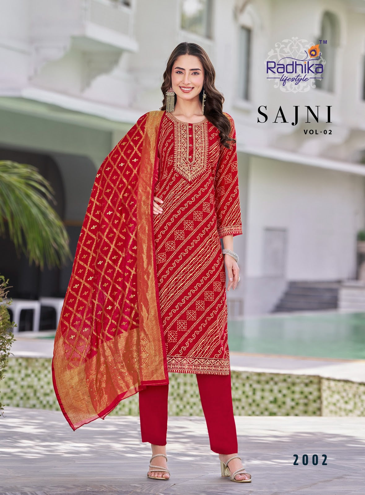 Sajni Vol 2 Radhika Lifestyle Reyon Readymade Pant Style Suits Wholesale Rate