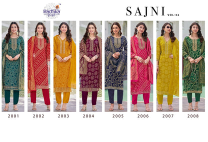 Sajni Vol 2 Radhika Lifestyle Reyon Readymade Pant Style Suits Wholesale Rate