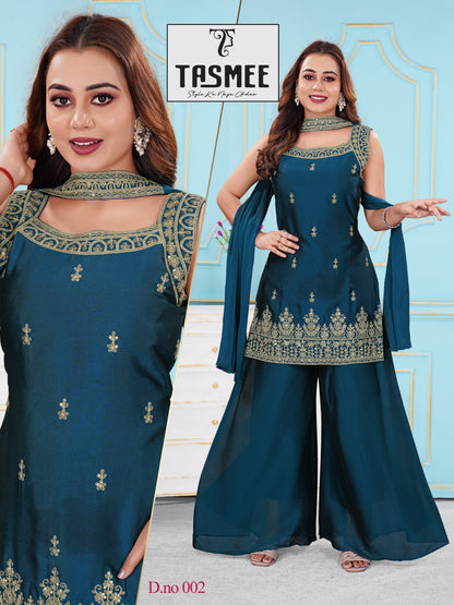 Sajni Vol 3 Tasmee Rangoli Readymade Plazzo Style Suits Wholesale Price