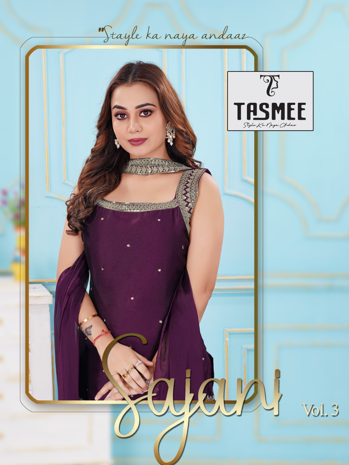 Sajni Vol 3 Tasmee Rangoli Readymade Plazzo Style Suits Wholesale Price