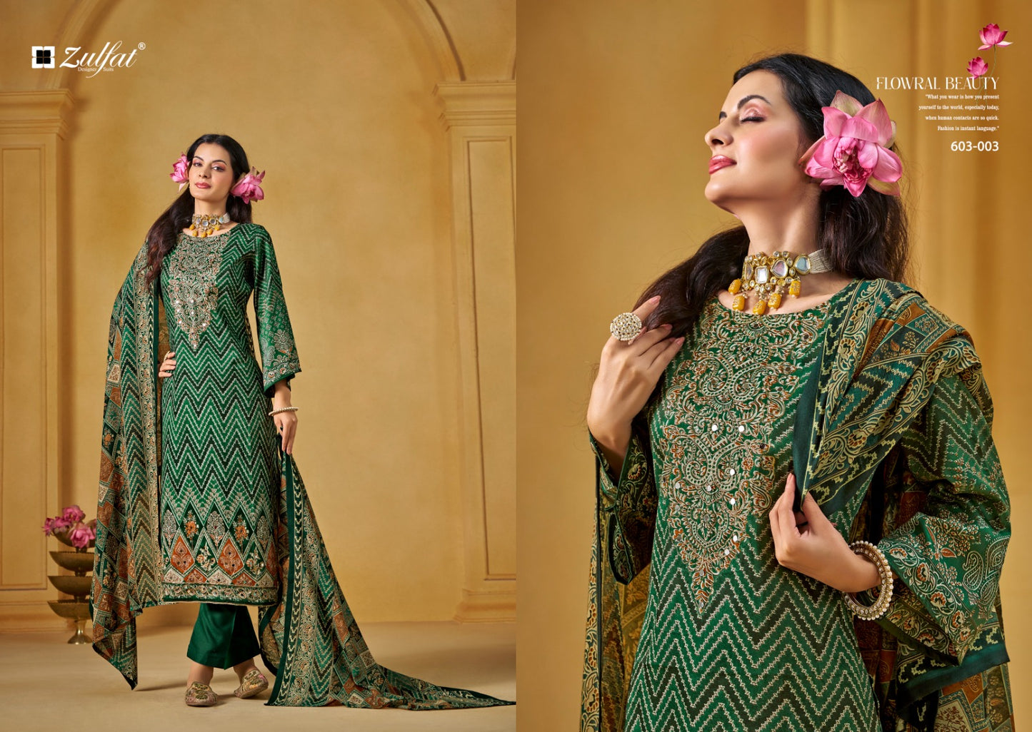 Sajni Vol 3 Zulfat Designer Jam Cotton Karachi Salwar Suits Exporter Gujarat